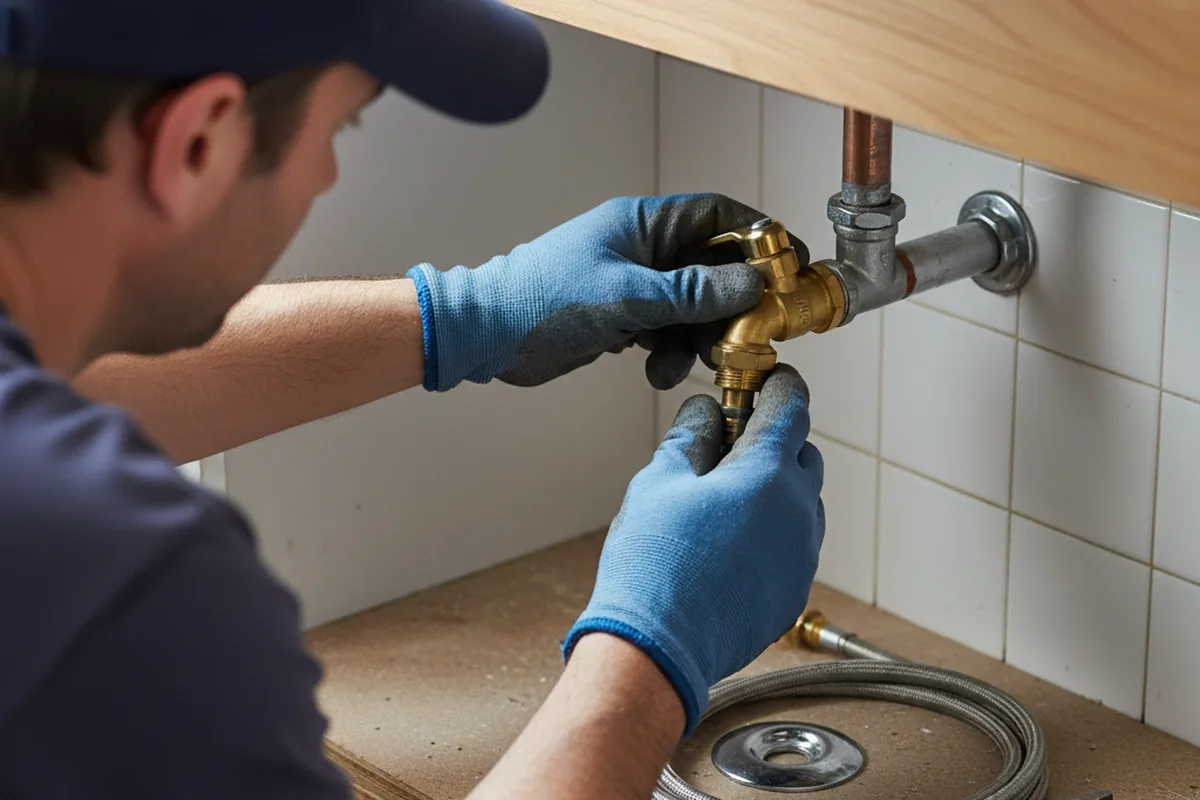 Shutoff valve and fitting work during Emergency Plumbing in Southborough